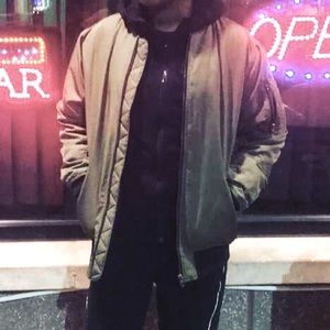 Boys olive bomber jacket